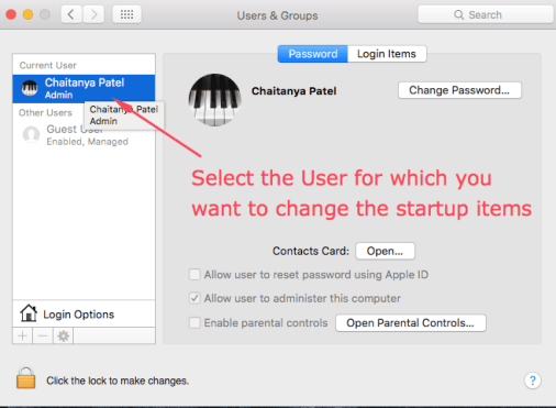 Change Which Apps Startup Mac
